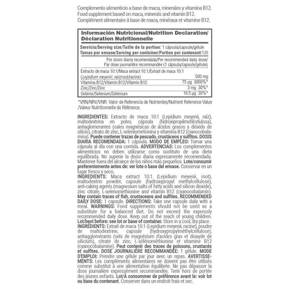 Maca 500mg - 120 Cápsulas Vegetales - Maca - Masmusculo_5