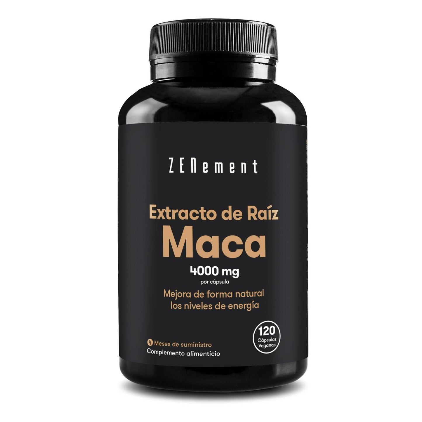 Extrato de raiz de maca 4000 mg, altamente concentrado 10:1, 120 comprimidos