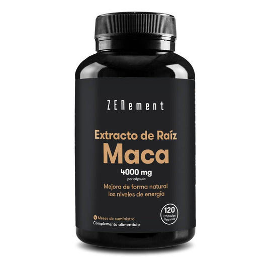 Extrato de raiz de maca 4000 mg, altamente concentrado 10:1, 120 comprimidos