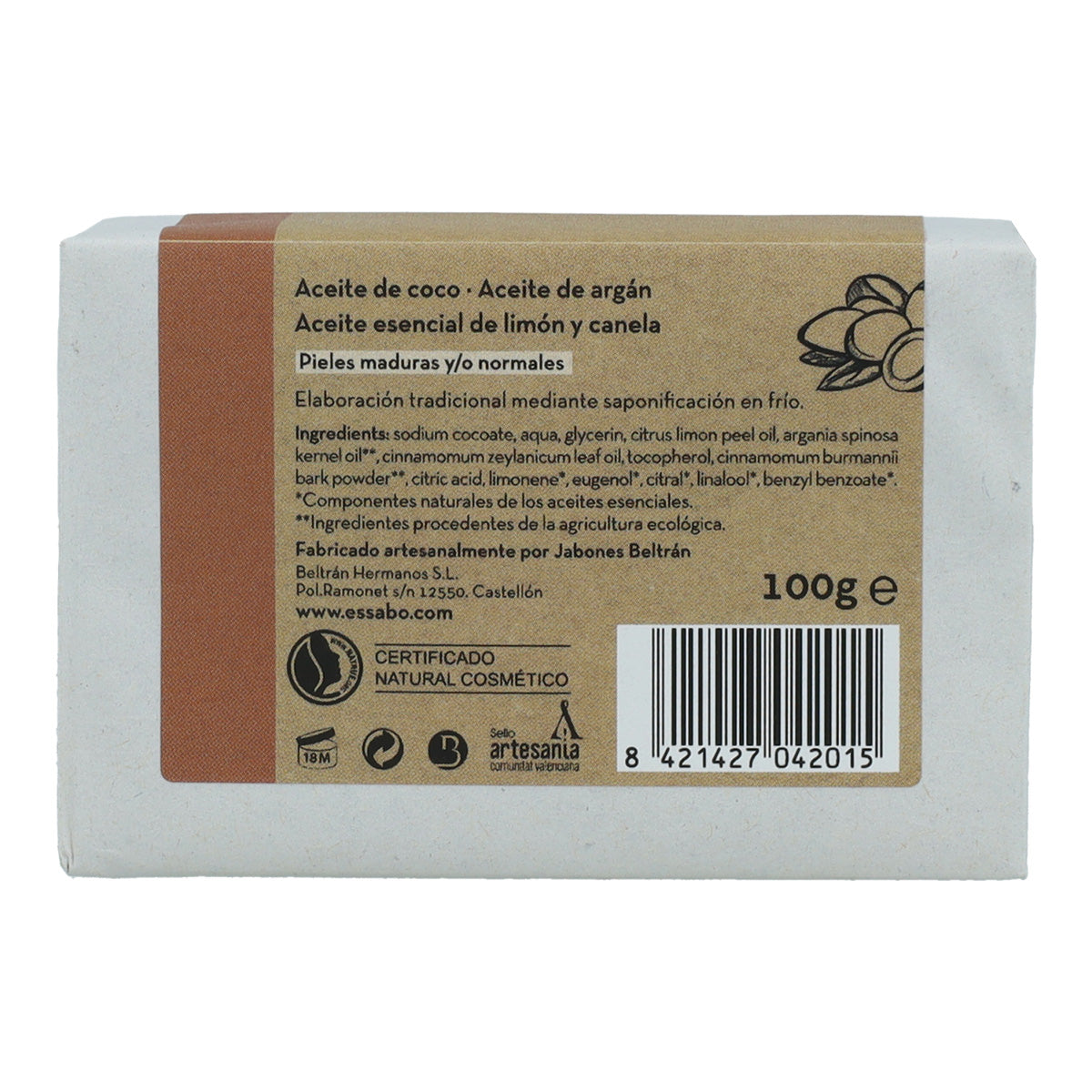 Sabonete de Argan Artesanal Essabó 100g