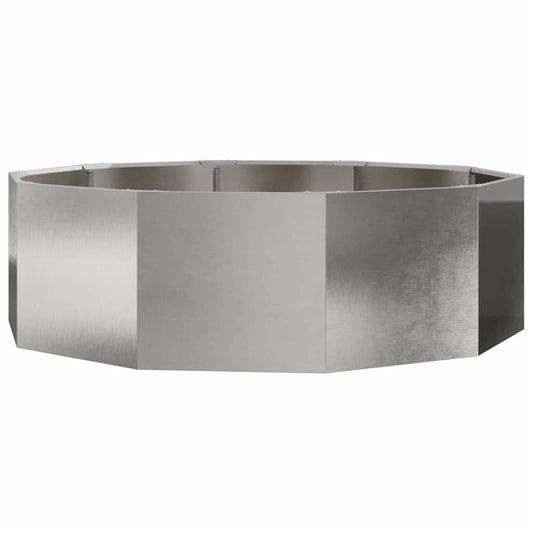 Jardinera Plateado 120 X 120 X 35 Cm Acero Inoxidable_0