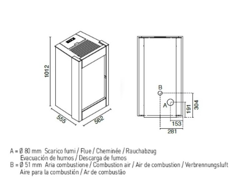 Estufa De Pellet Eva Calòr Barbara 901681100 Acabado Serpentina_3