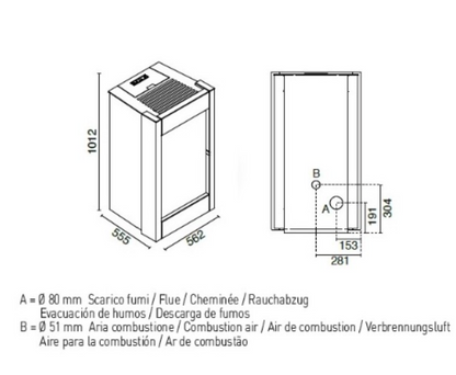 Estufa De Pellet Eva Calòr Barbara 901681200 Acabado Blanco Antiguo_3