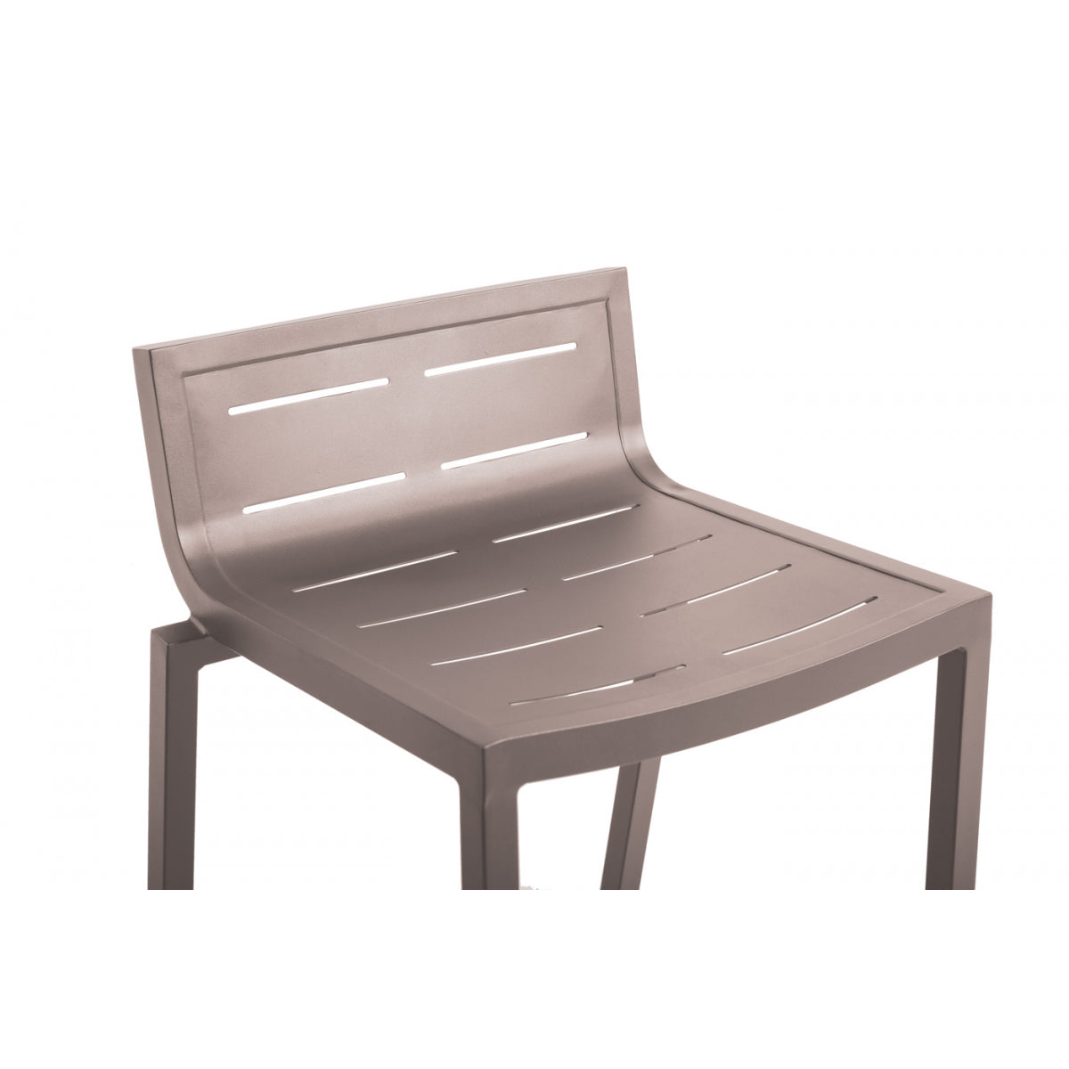 Lote De 4 Taburetes De Jardín Inari Nuez Moscada Topo 47x48x86cm - Silla De Jardín_1