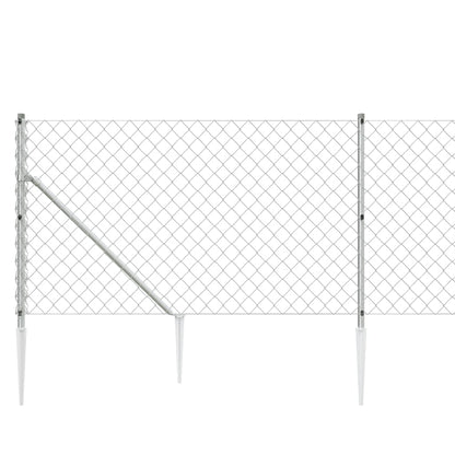 Cerca De Alambre Con Pinchos De Anclaje Plateado 1,1x10 M / Vetonek_3