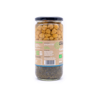 Grão de bico com espinafres Carlota 720 g