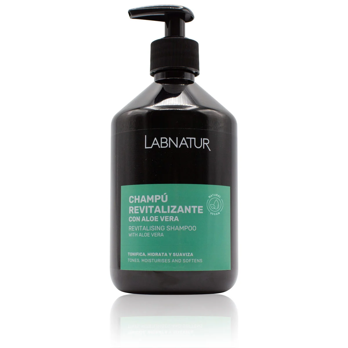 Champú Revitalizante con Aloe Vera Labnatur 500 ml | Hidratación y Suavidad | Cabello Seco o Dañado | Vegano_0