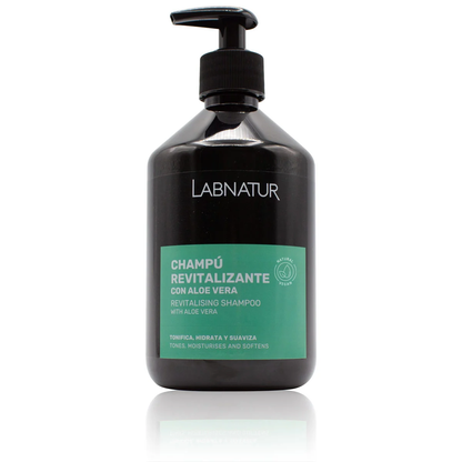 Champú Revitalizante con Aloe Vera Labnatur 500 ml | Hidratación y Suavidad | Cabello Seco o Dañado | Vegano_0