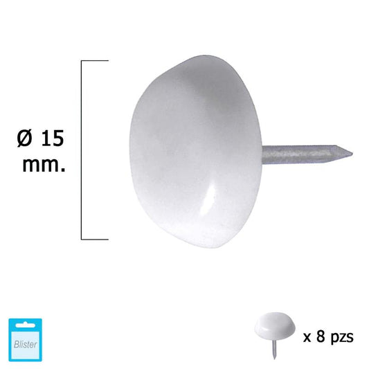 Deslizante Pequeño Blanco Ø15 (blister 8 Unidades)_0