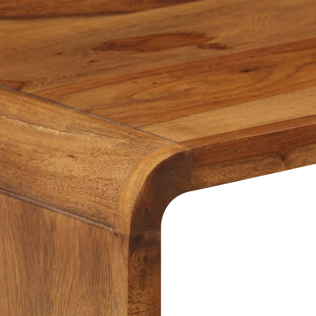 Mesa De Centro De Madera Maciza Sheesham 95x40x45 Cm_4