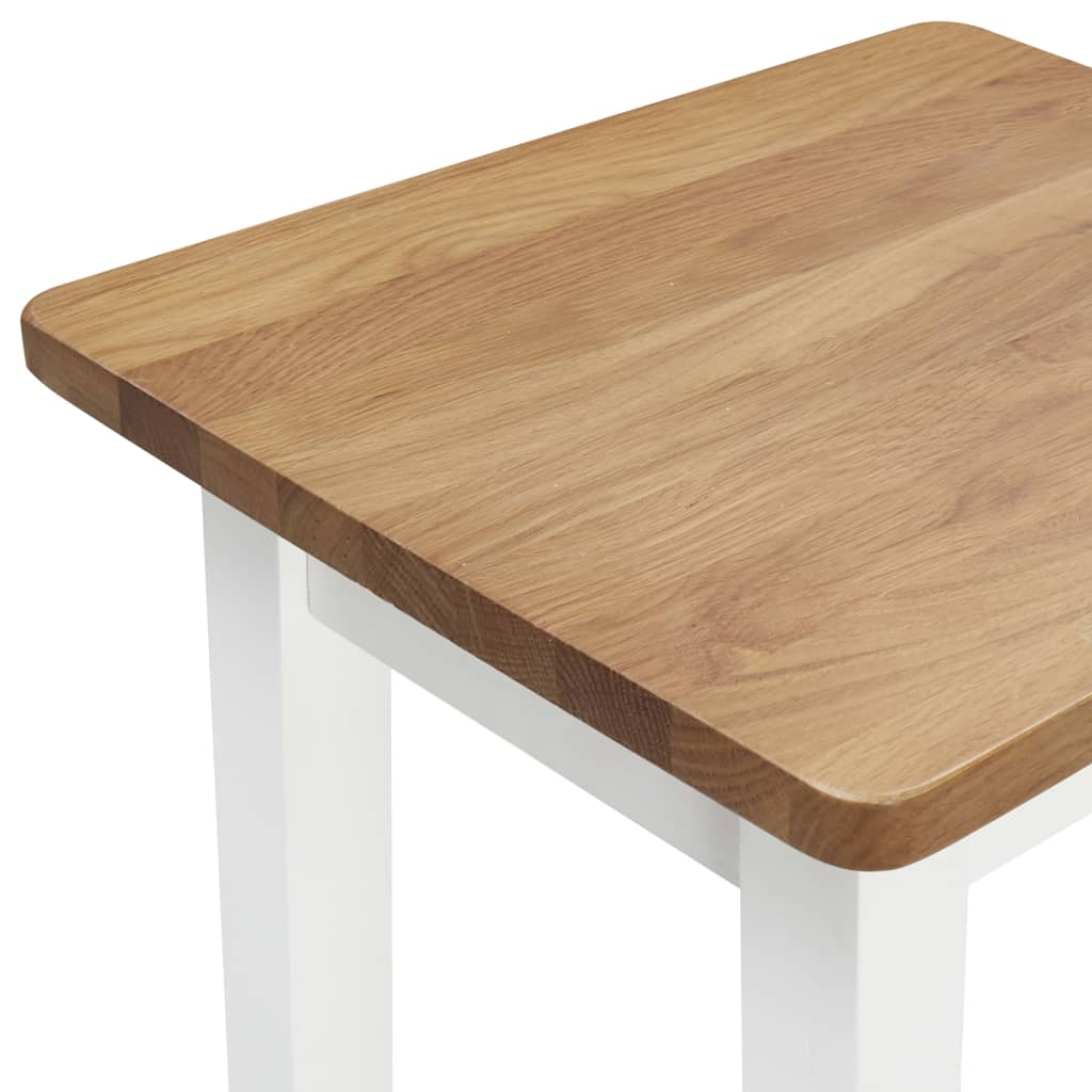 Taburetes De Barra De Cocina 2 Unidades Madera Maciza De Roble_2