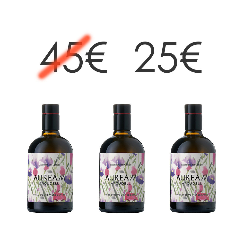 Oferta: 3 Botellas 500ml Aceite De Oliva Virgen Extra Auream Argudell_1