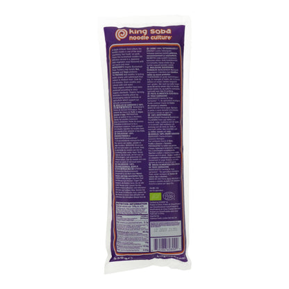 Noodles de trigo sarraceno 100% sem glúten em formato de esparguete Bio King Soba 250 g