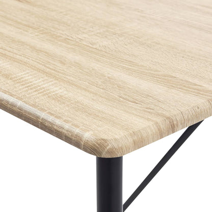 Mesa Alta De Cocina Mdf Color Roble 120x60x110 Cm_3