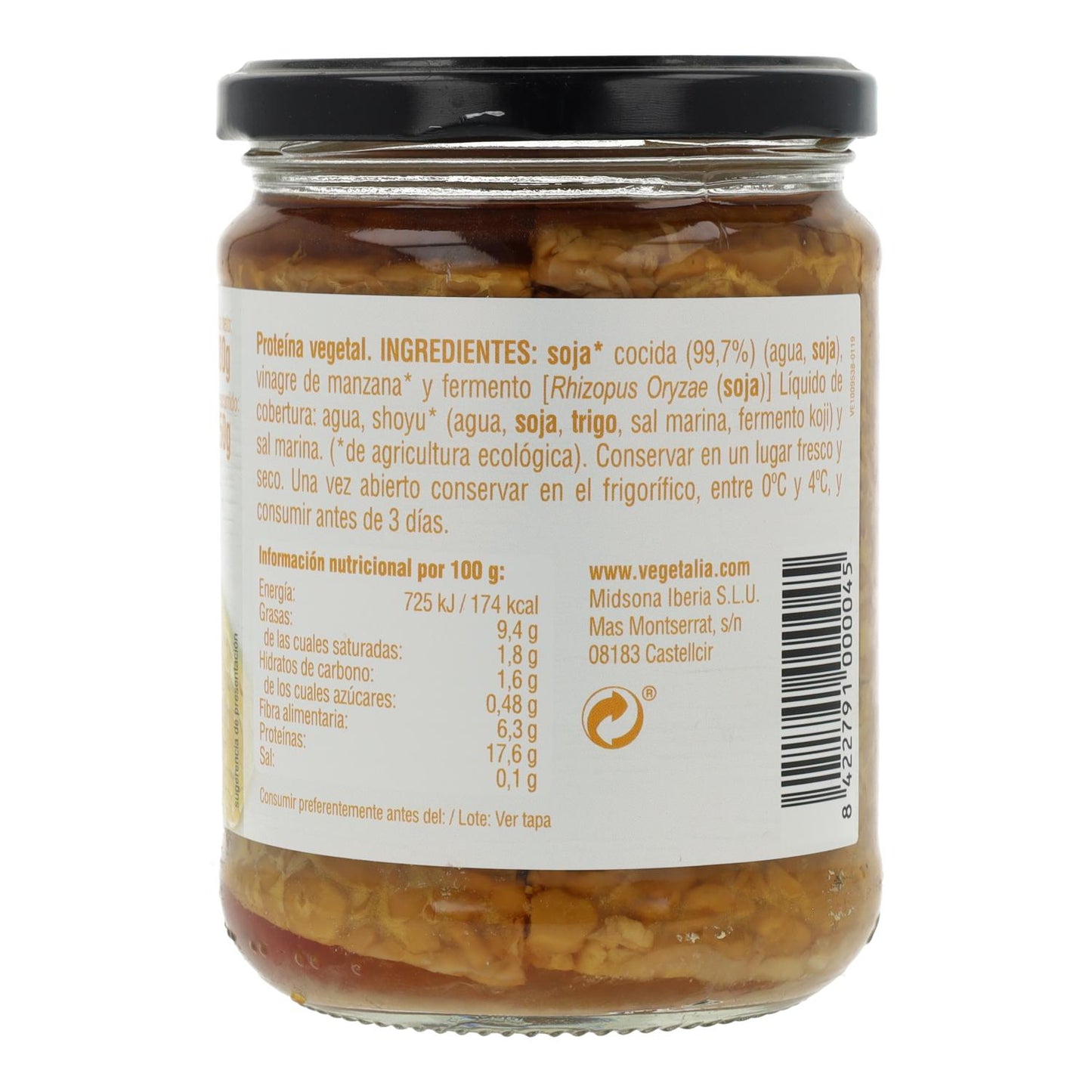 Vegetalia Soja Tempe 250gr