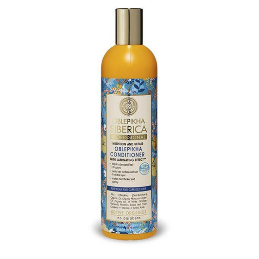 Condicionador Oblepikha para cabelos fracos e danificados, 400 ml