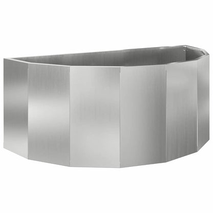 Jardinera Plateado 90 X 45 X 35 Cm Acero Galvanizado_0