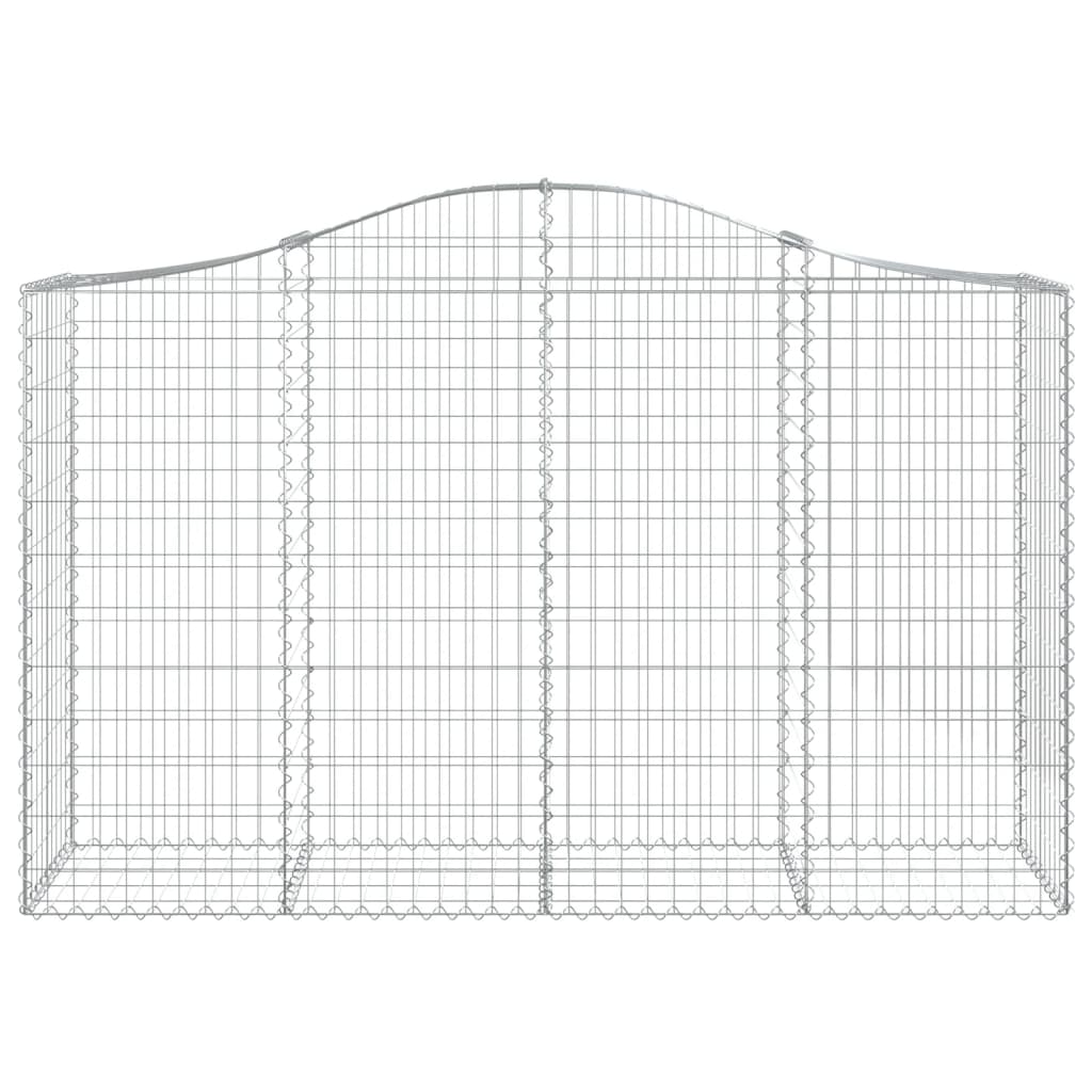 Cestas De Gaviones 3 Uds Forma De Arco Hierro 200x50x120/140 Cm_3