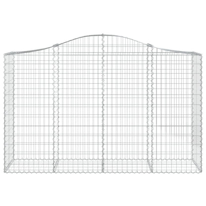 Cestas De Gaviones 3 Uds Forma De Arco Hierro 200x50x120/140 Cm_3