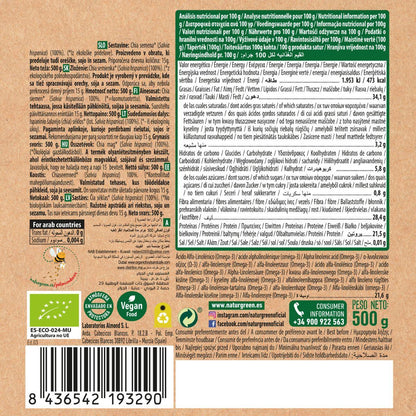 Sementes de Chia Biológicas NaturGreen 500 g