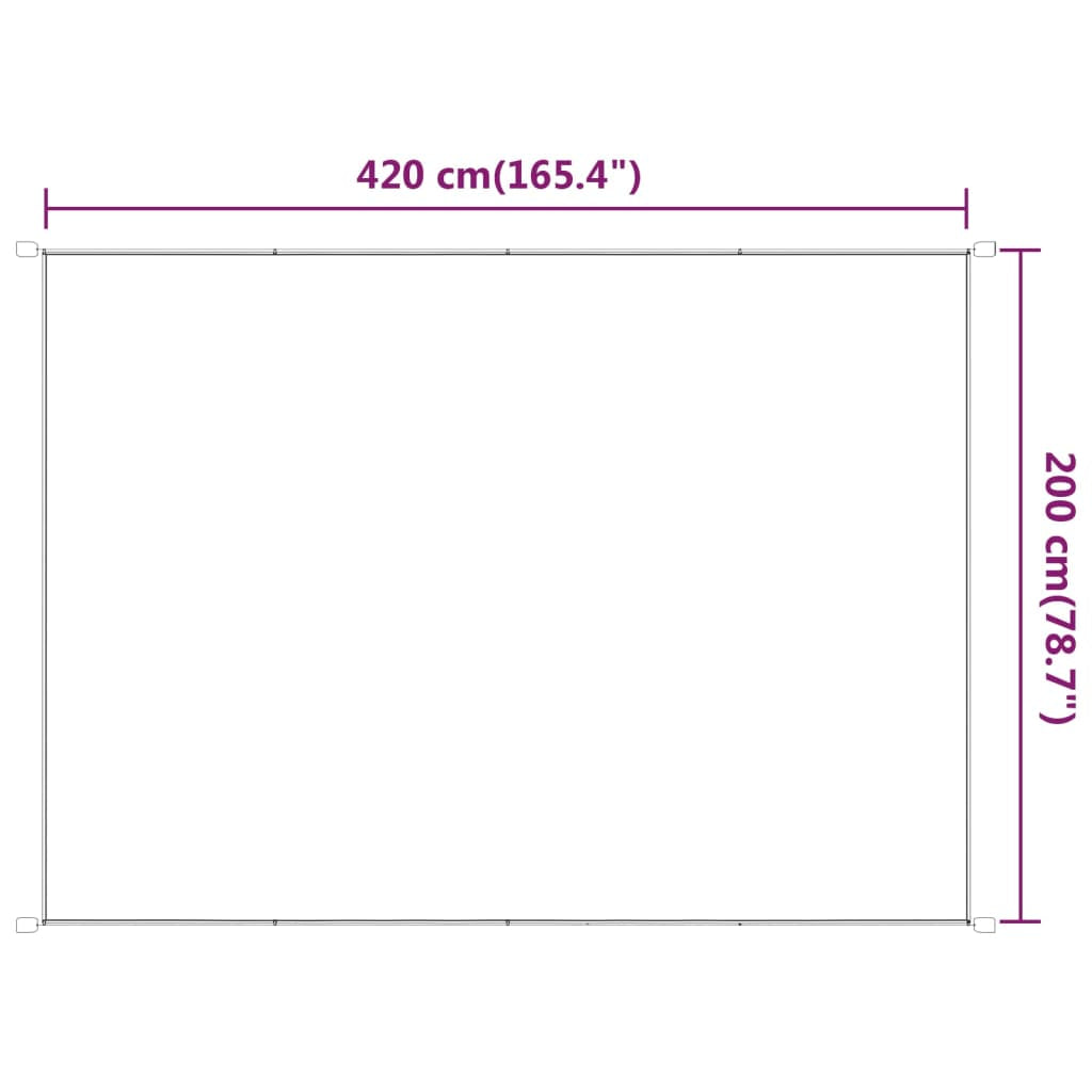 Vidaxl Toldo Vertical Gris Antracita 200x420 Cm Tela Oxford_2