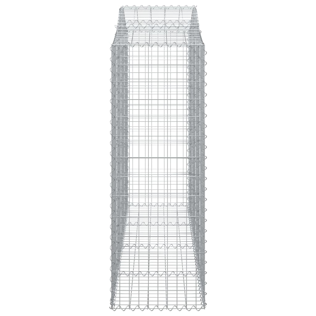 Cestas Gaviones 7 Uds Forma De Arco Hierro 200x50x140/160 Cm_4
