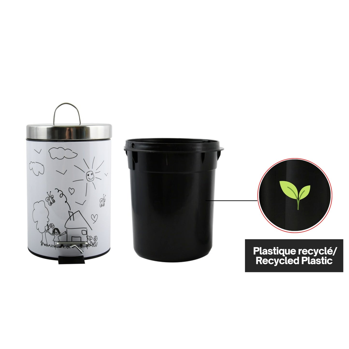 Cubo De Basura 3l Jardin D'enfant_4