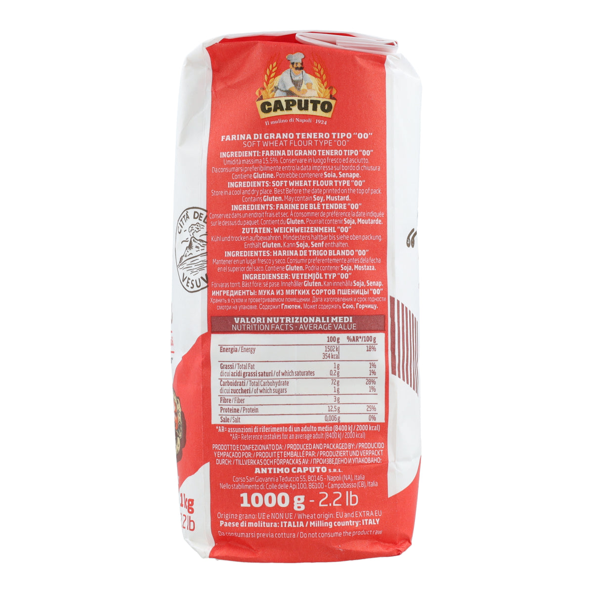 Farinha de pizza tipo 00 Caputo 1kg