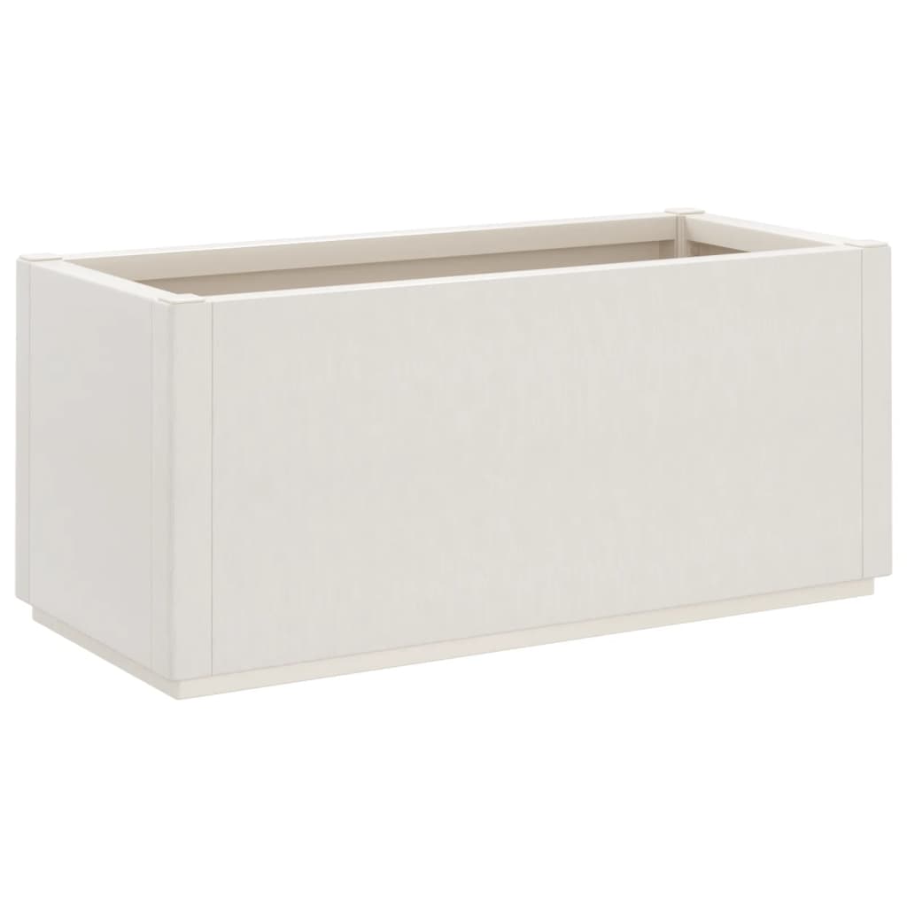 Caja De Flores De Jardín Blanco_0