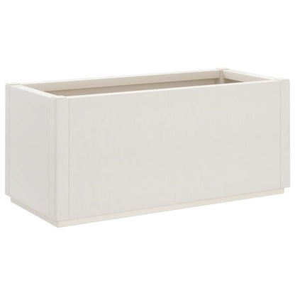 Caja De Flores De Jardín Blanco_0