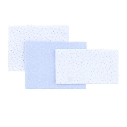 Lençol de berço de 3 peças (berço 60) Cambrass Sky gis