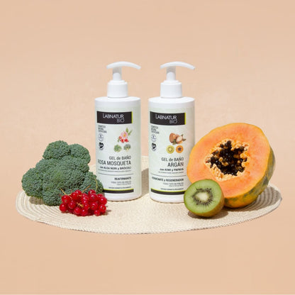 Gel De Baño Rosa Mosqueta Labnatur Bio | Limpieza E Hidratación De La Piel | Algas Y Brócoli | Cuidado Corporal Diario |_2