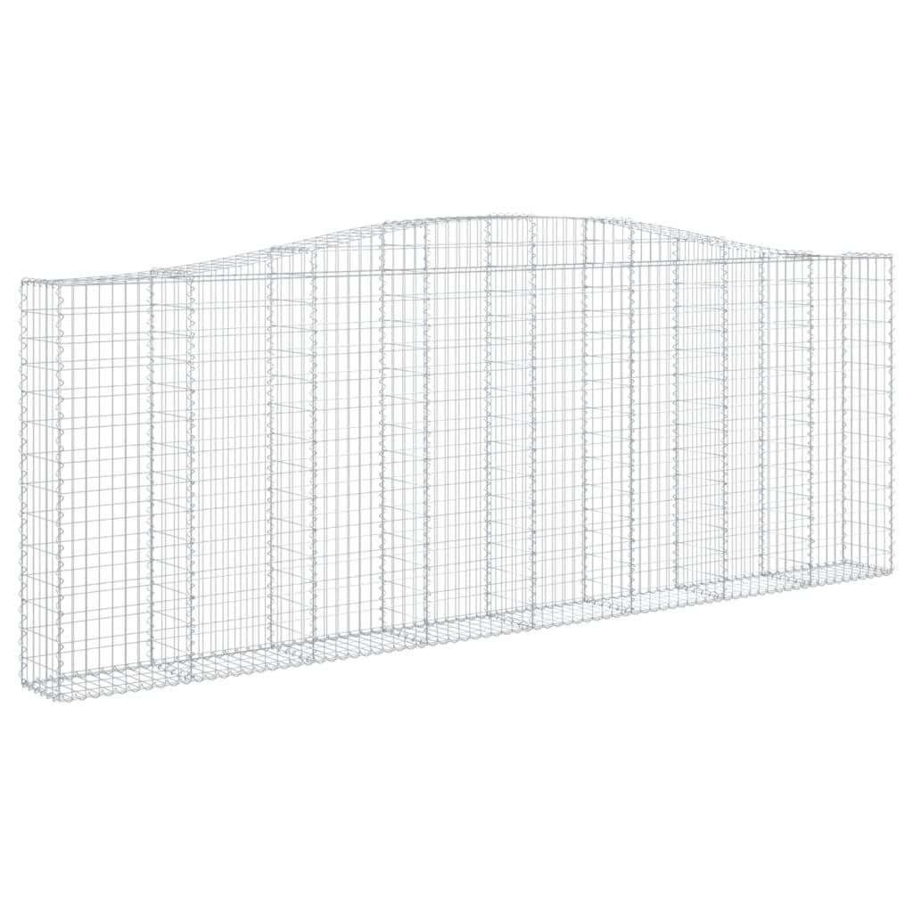 Cestas De Gaviones 15 Uds Forma De Arco Hierro 400x30x140/160cm_2