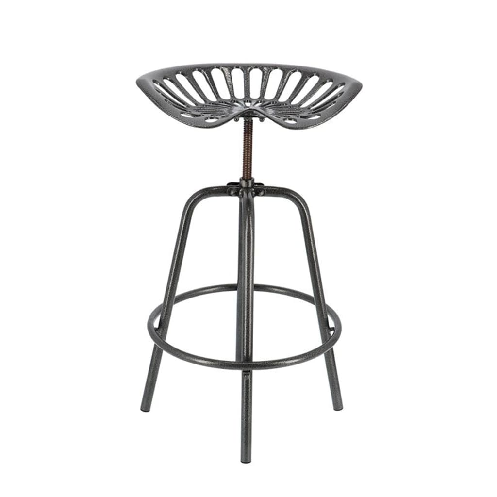 Esschert Design Taburete Con Forma De Asiento De Tractor Gris_0