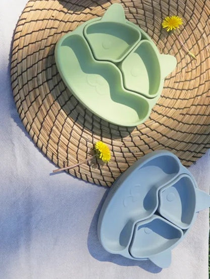 Plato Con Divisiones Extraíbles Y Forma De Perrito - Azul Marino._4