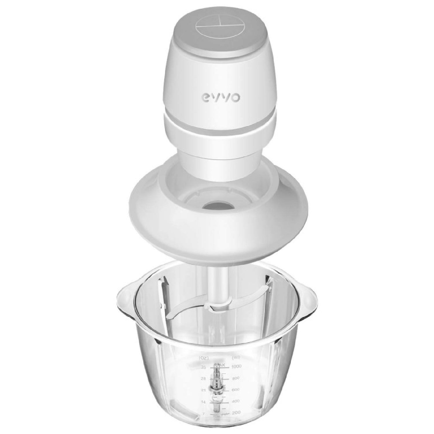 Evvo Picadora Eléctrica Tasty Chop - 400w, 5500rpm, 1 Litro, Trocea, Tritura Y Pica Todo Tipo De Alimentos_2