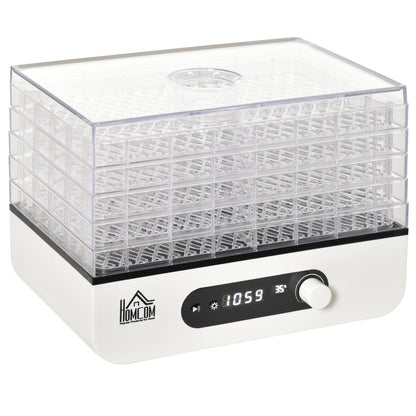 Homcom Deshidratador De Alimentos 400w Con Temperatura Ajustable_0