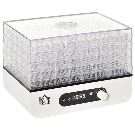 Homcom Deshidratador De Alimentos 400w Con Temperatura Ajustable_0
