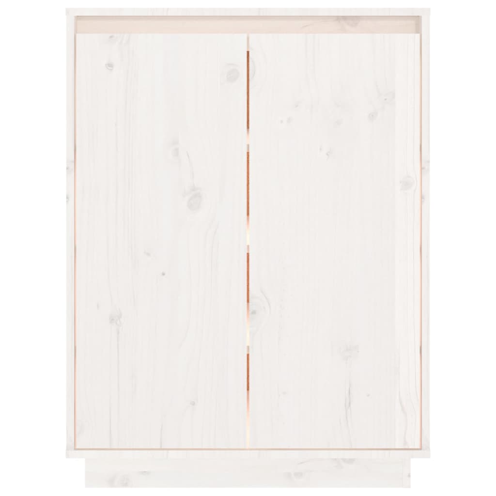Armario Zapatero De Madera Maciza De Pino 60x35x80 Cm / Vetonek_1