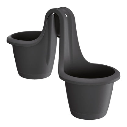 Maceta Respana Railing 13l., Dimensiones (mm) 398x298x209, Color Antracita