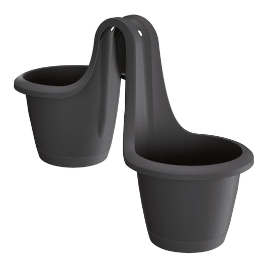 Maceta Respana Railing 13l., Dimensiones (mm) 398x298x209, Color Antracita