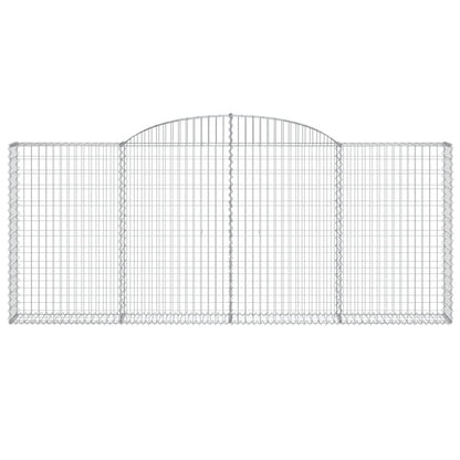 Cestas De Gaviones 4 Uds Forma De Arco Hierro 300x30x120/140 Cm_3