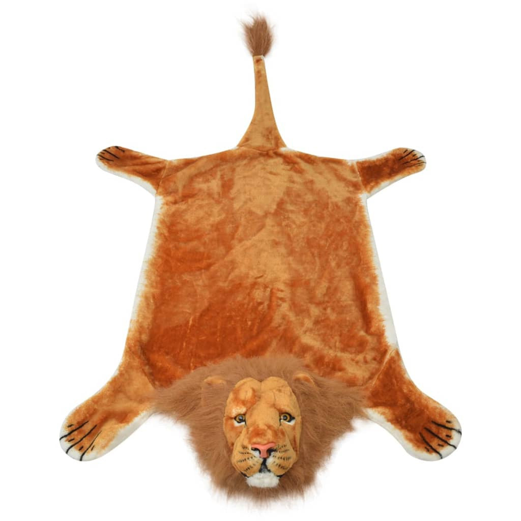 Vidaxl Alfombra Afelpada De León 205 Cm Marrón_1