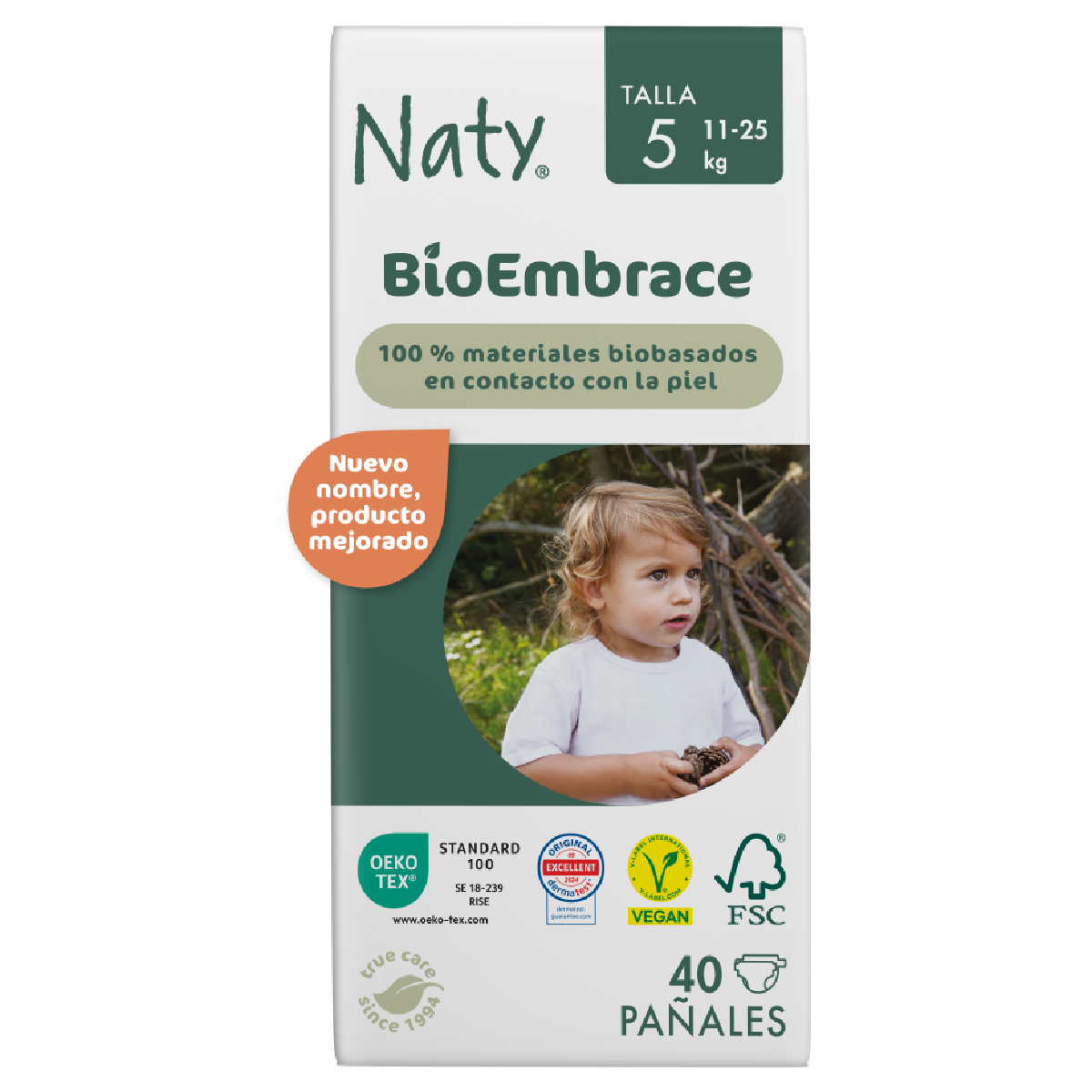 Fralda nº 5 Naty 11-25 kg Eco by Naty 40 unidades
