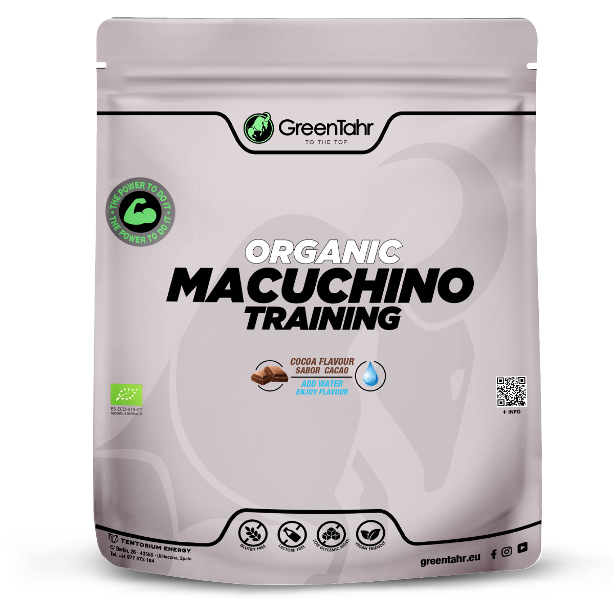 Macuchino training ECO Green Tahr sabor cacau 600g