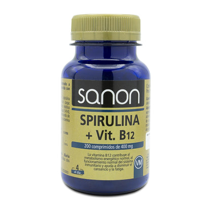 Espirulina + vitamina B12 SANON 200 comprimidos de 400 mg