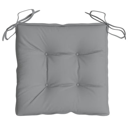 Vidaxl Cojines De Silla De Jardín 2 Uds Tela Oxford Gris 50x50x7 Cm_4