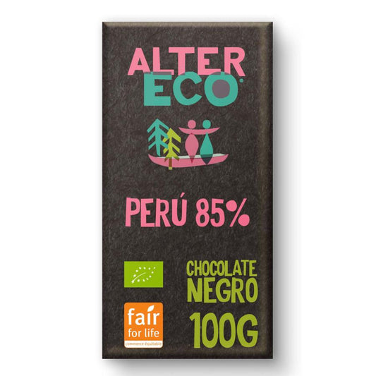 Chocolate negro peruano 85% Bio Altereco 100gr