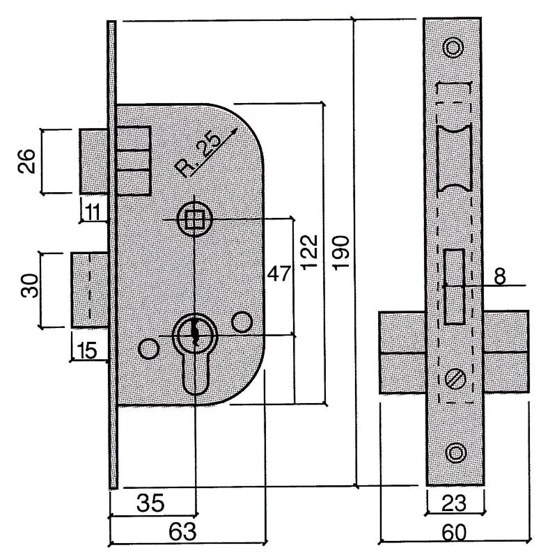 Cerradura Ucem 5134-hl/45_1