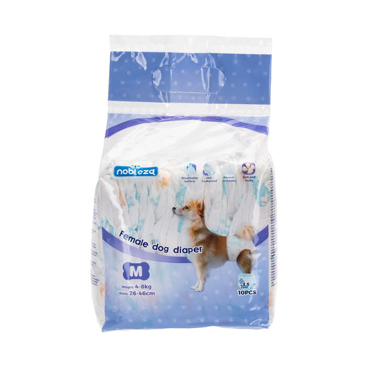 Fraldas Nobleza para Cachorras M 10 unidades